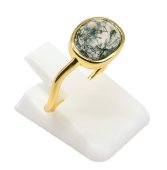 Anillo Plata de Ley 925 Ágata Musgo Diseño