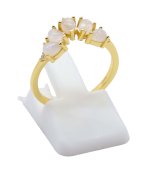 Anillo Plata 925 Piedra de Luna Tiara