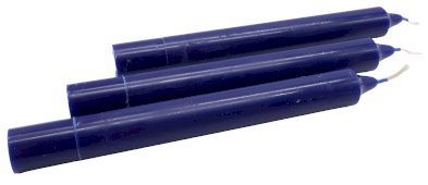 Vela Colorida en la Masa 22cm - Azul marino - 12 piezas