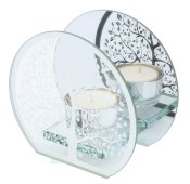 Portavelas de Cristal Árbol de la Vida Simple 11cm