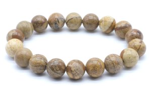 Pulsera Jaspe Paisaje perlas 10mm