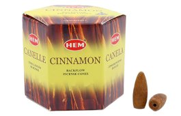 Conos de reflujo HEM canela 12 piezas