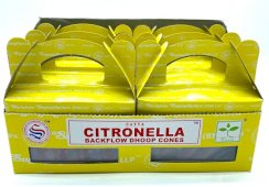 Conos Reflujo Backflow Satya de citronela 6 piezas