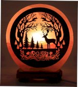 Lámpara de sal de ciervo en el bosque 5 kg