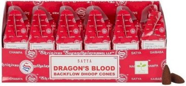 Conos Backflow Reflujo SATYA Sangre de Dragón x6