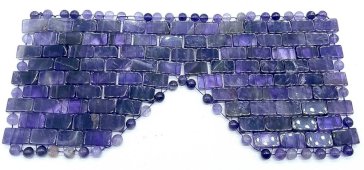 Máscara de meditación de ojos de amatista