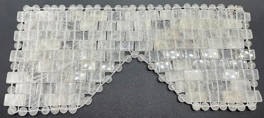 Máscara de meditación de ojos de cristal de roca