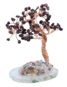 Árbol de la Felicidad Granate sobre Ágata Rodaja 12cm