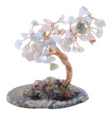 Árbol de la Felicidad Morganita sobre Ágata Rodaja 12cm