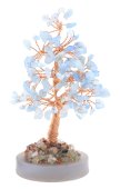 Árbol de la Felicidad Aguamarina sobre Ágata 14cm
