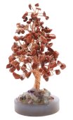 Árbol de la Felicidad Jaspe Rojo sobre Ágata 14cm