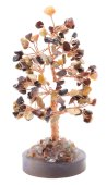 Árbol de la Felicidad Jaspe Mokaite sobre Ágata 14cm