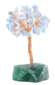 Arbol de la Felicidad Aguamarina con base Fluorita 14cm