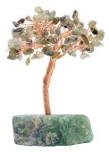 Arbol de la Felicidad Labradorita con Base Fluorita 14cm