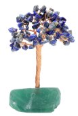 Árbol de la Felicidad Lapislázuli con base Fluorita 14cm