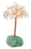 Árbol de la Felicidad Piedra Luna con base Fluorita 14cm