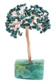 Arbol de la Felicidad Malaquita base Fluorita 14cm