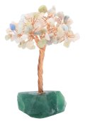 Arbol de la Felicidad Morganita con base Fluorita 14cm