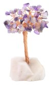 Árbol de la Felicidad Amatista con base Cuarzo Rosa 14cm