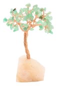 Árbol de la Felicidad Aventurina Verde con base Cuarzo Rosa 14cm