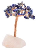 Árbol de la Felicidad Lapislázuli con base Cuarzo Rosa 14cm