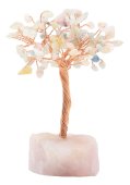 Árbol de la Felicidad  Morganita con base Cuarzo Rosa 14cm