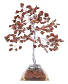 Árbol de la felicidad jaspe rojo orgonita 100 piezas
