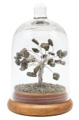 Árbol de la Felicidad Pirita bajo Campana de Cristal 12cm
