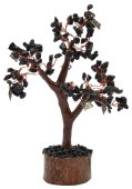 Árbol de la Felicidad Turmalina Negra + Nudo Wicca 160 piezas