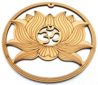 Plato de pared de madera OM Nature 15cm