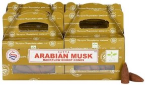 Conos  reflujo Satya de almizcle árabe  6 piezas