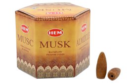 Conos de Reflujo Backflow HEM Almizcle 12 piezas