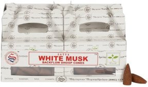 Conos de reflujo Satya White Musk 6pcs