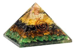 Pirámide de Orgonita «Salud y Protección» 6cm