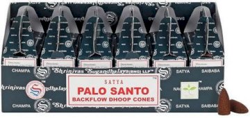 Conos Backflow Reflujo SATYA Palo Santo x6