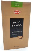 Incienso HEM Palo Santo y Sándalo 15g