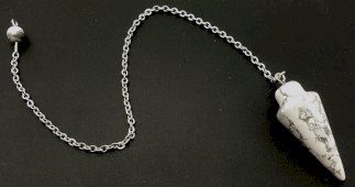 Péndulo Gota de Howlita 3cm