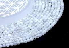 Perlas Labradorita Blanca 4mm en hilo de 40cm