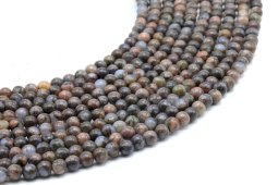 Perles Liberite 4mm sur fil 40cm
