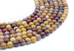 Cuentas Mokaïte Jasper de 8 mm en un hilo de 40 cm