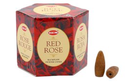 Conos de Reflujo Backflow HEM Rosa Roja 12 piezas