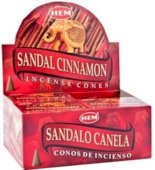 Incienso HEM Conos Sándalo Canela