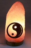 Lámpara de Sel Himalaya bruto Yin-Yang 1-2KG