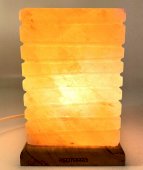 Lámpara de Sal del Himalaya Rectángulo Estriada 5KG