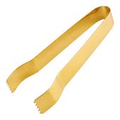 Pinza para Carbón Inox Dorada 15cm