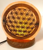 Lámpara de Sal USB Flor de la Vida 1KG