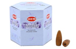 Conos de reflujo HEM Vainilla 12 piezas